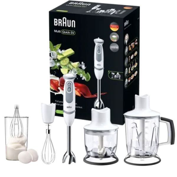 Mixeur Plongeant BRAUN MultiQuick 5 Vario Blanc (MQ5245) Mixeur Plongeant BRAUN MultiQuick 5 Vario Blanc (MQ5245)